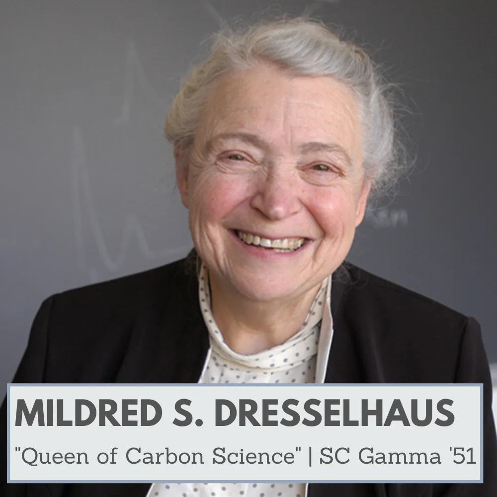 Mildred S Dresselhaus Tau Beta Pi Member SC Gamma 1951